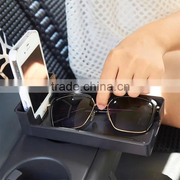 New Black Car Organizer Car Storage Automotive Box Trash Catc Holder For Tools Mobile Phone Sun Glasses Travel Kit