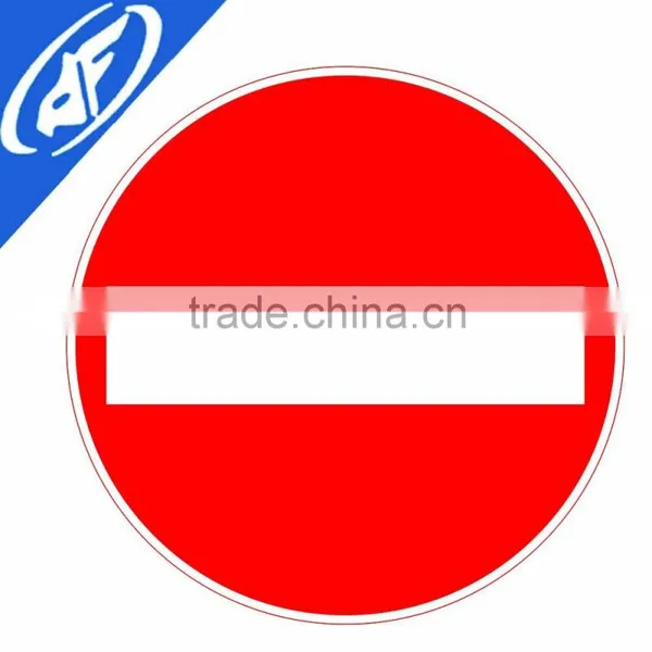 Reflective Adhesive Forbit Turn Left Road Sign photo-3