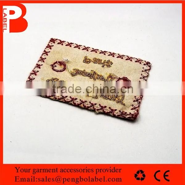 Customized High Quality Clothing Neck Coller Woven Label Manufacturernewest Design Customized Embroidery High Density Thread Wov photo-4