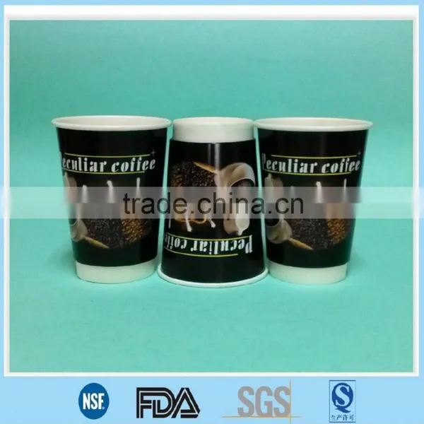 Double Wall Coffee Paper Cup, Recycled Disposable Glass Paper Cup photo-3