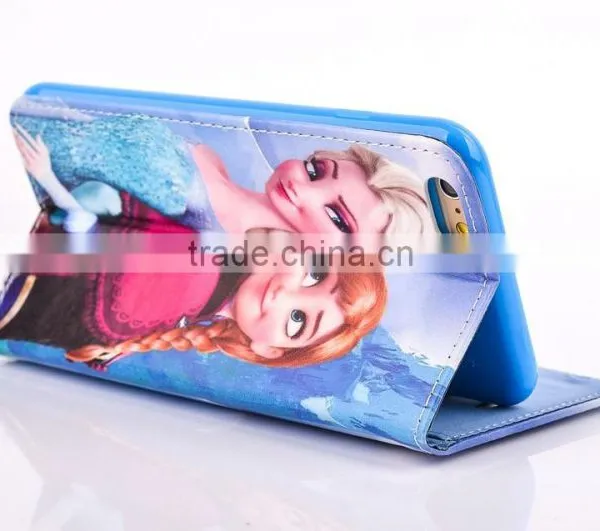 For IPhone 5/5s Frozen Flip Elsa Wallet Case With High Definiton Color Printing photo-4