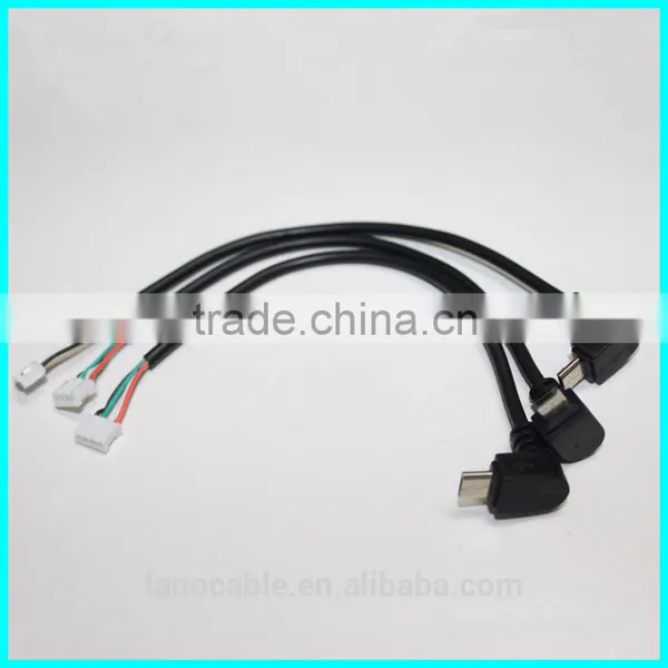 0.2M 22awg 90 Degree Micro Usb to Open Cable photo-2