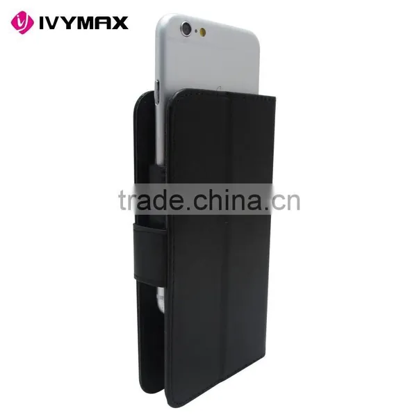 2016 Hot Selling Universal Mobile Phone Case PU+PC Wallet Leather Back Covers