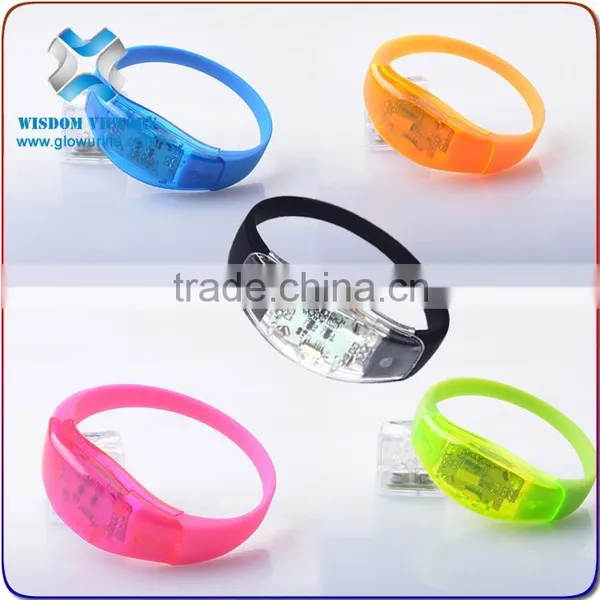 2016 Light Up Flashing LED Bracelet Logo,silicon Led Bracelet photo-5