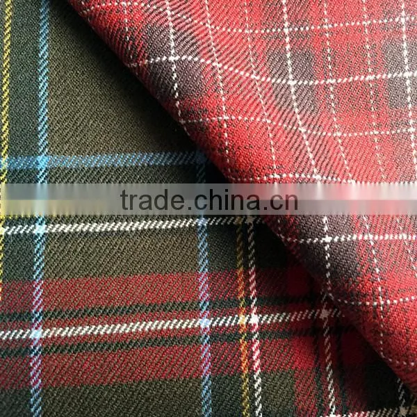 45% Wool 55% Polyester Checked Fabric for School Uniform photo-3