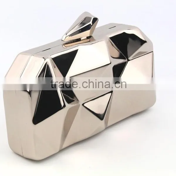China Wholesale Woman Bag Box Clutch Evening Bag Metal Bag Clutch Evening Bags China Wholesale photo-2