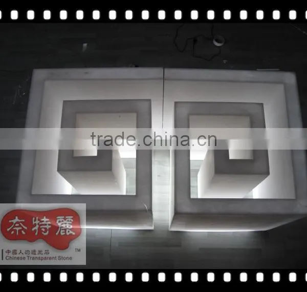 Yellow Solid Surface Artificial Stone photo-2