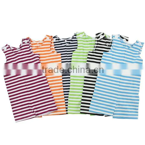 Wholesale 100% Cotton Toddler Clothes Boy Girl Striped Pants Romper Boutique Summer Infant Wear Kids Bodysuit Cotton Baby Romper photo-3