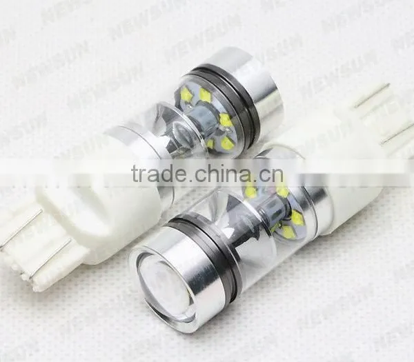 75W High Power T20 7443 Led Auto Brake Stop Light Red, 12V 24V DC T20 Led Bulb Tail Parking Lamps in Auto Lighting System photo-2