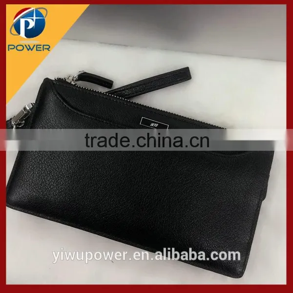 Leather Men Wallet Wireless Charging Mobile Power for Smartphone photo-2
