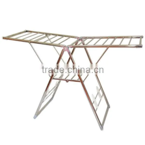 Ty502 Heavy Duty Folding Clothes Hanger/stainless Steel Fold up Clothes Rack