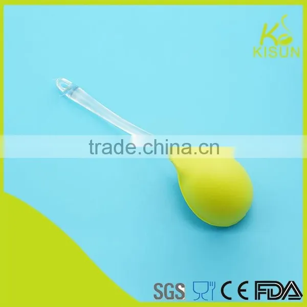 Graceful Big Size Soup Cooking Nylon Spoon With Transparent PS Handle photo-3