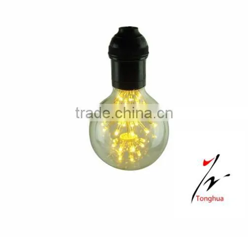 LED Edison Filament Light Bulb G80 E27 Firework Lamp Energy Saving Home Decor Lamp photo-3