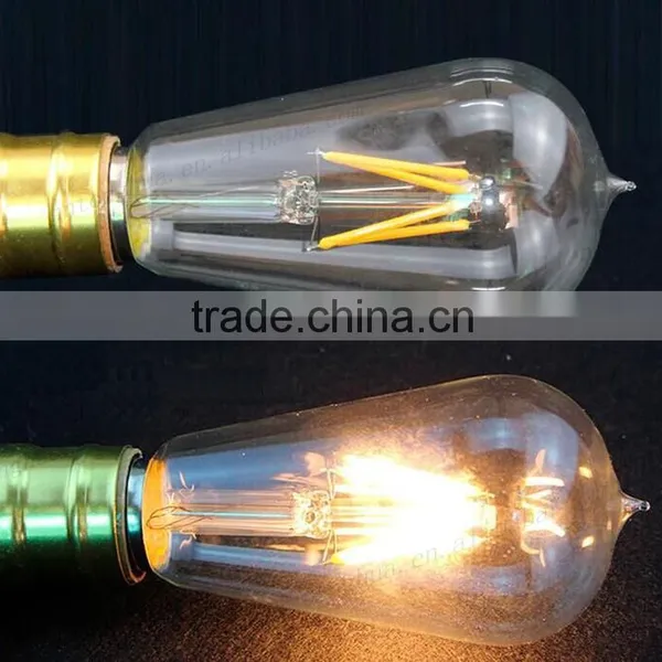 E26 E27 4W Edison Led Bulb ST58 110V 220V Led Filament Teardrop Lamp photo-4