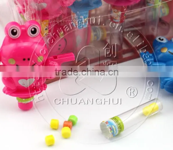 Plastic Frog Whistle Candy Toy For Kid photo-3