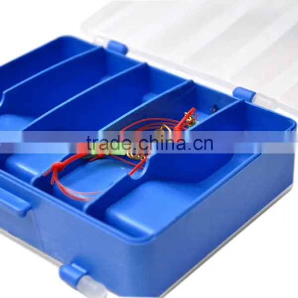 12.8 * 10 * 3.7cm Double Sided Transparent Visible Plastic Fishing Explosion Hook Set Box 10 Compartments photo-6