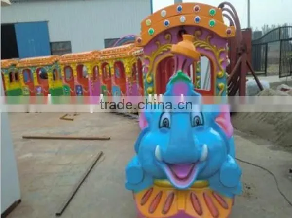 Animal Toys Design Amusement Park Equipment Mini Electric Elephant Train Ride for Kids photo-3