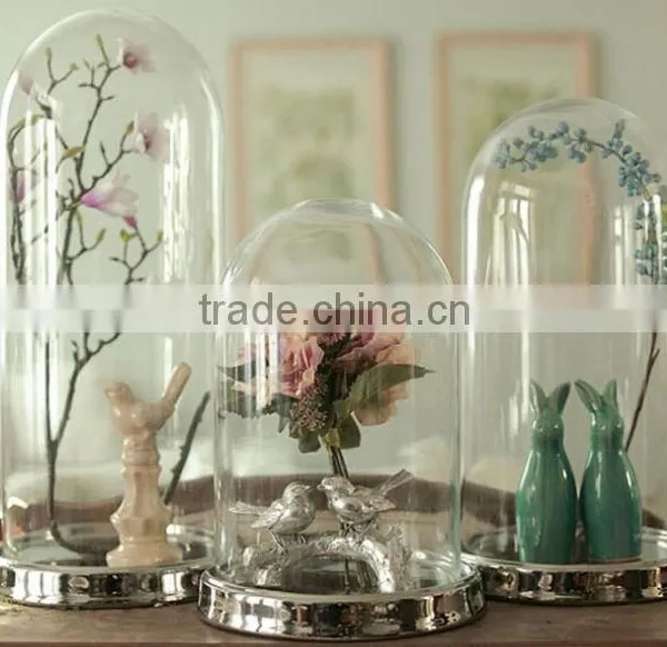 Wholesale Clear Glass Bell Jar With Wooden Base, High Quality Glass Bell Jar Dome Manufacture photo-4