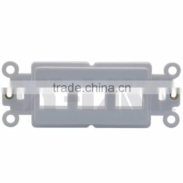 3 Keystone Port Inner Face Plate Wall Plate