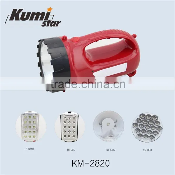 ABS Led Flashlight Rechargeable High Power Torch Light KM-2820