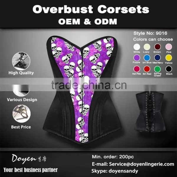 2015 Best Quality Steel Boning Underbust Corset Waist Training photo-4