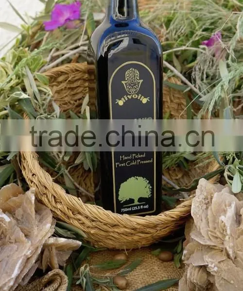 Pure Natural Extra Virgin Olive Oil.Organic Olive Oil With ISO9001 Certification. 750 ml Marasca Bottle photo-2