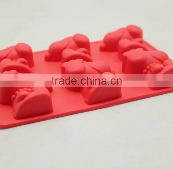 Lovely Animal Dog Cartoon Shape Silicone Ice Cube Tray Freezer photo-4