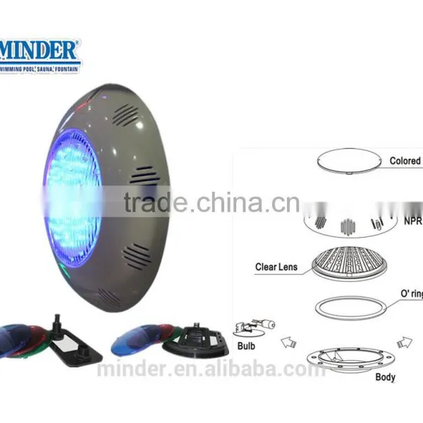 NPR Series Flat LED Concrete Swimming Pool Underwater Light Swimming Pool Fiber Optic Lighting Pool Lights