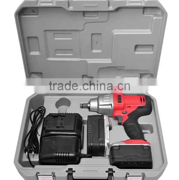 Powerful 600Nm 18 V 1/2" Square Drive Cordless Li-Ion Impact Wrench Kit With Battery and Charger in Strong Carry Case photo-3