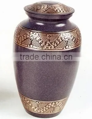 Purple Enamel Brass Infant Urn photo-2