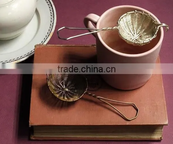Antique and Silver Plate Woven Tea Strainers | Stainless Steel Strainer photo-3