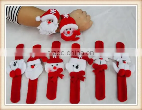 Xmas Gift Red Slap Circle Bangle Bracelet Christmas Ornament Party Decoration photo-4