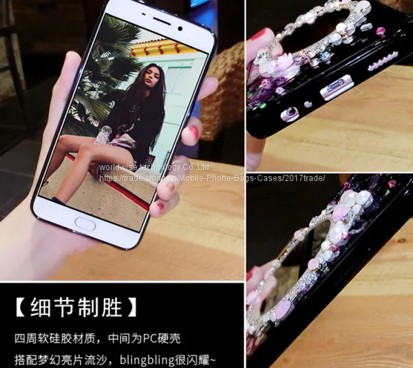 Diamond Mirror Cover Case Silicone Cell Phone Case Mobile Phone Cases for IPhone7/7Plus/6/6s/6plus/6splus Soft Shell photo-4
