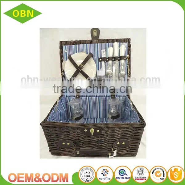 Cheap Wicker Wholesale Picnic Basket for 2 Person photo-5