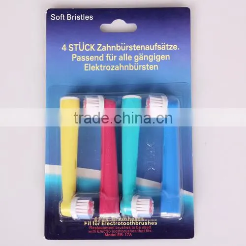 EB-17A Electric Oral 4 Colors Colorful Toothbrush Heads Replacement photo-4