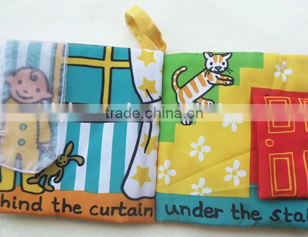 Hot Intelligence Development Cloth Cognize Hide and Seek Book Educational Toys For Kids Babys photo-4