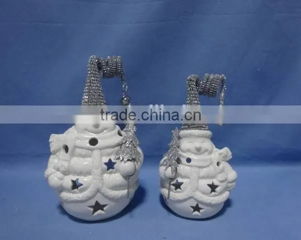 Christmas Decoration Porcelain With Iron Ornaments Gifts photo-2