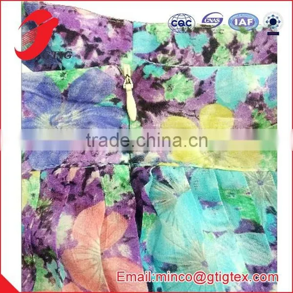 100%POLYESTER DIGITAL PRINT WOMEN'S SKIRT photo-5