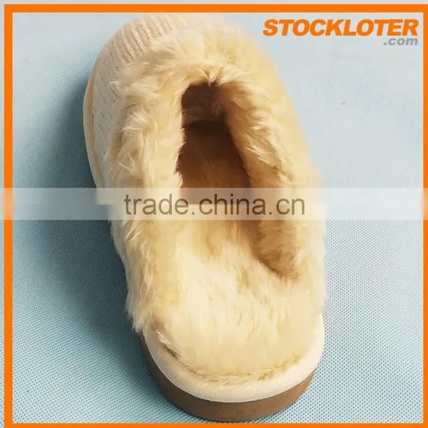 Discounted Women Various of Plush Slippers Stock photo-4