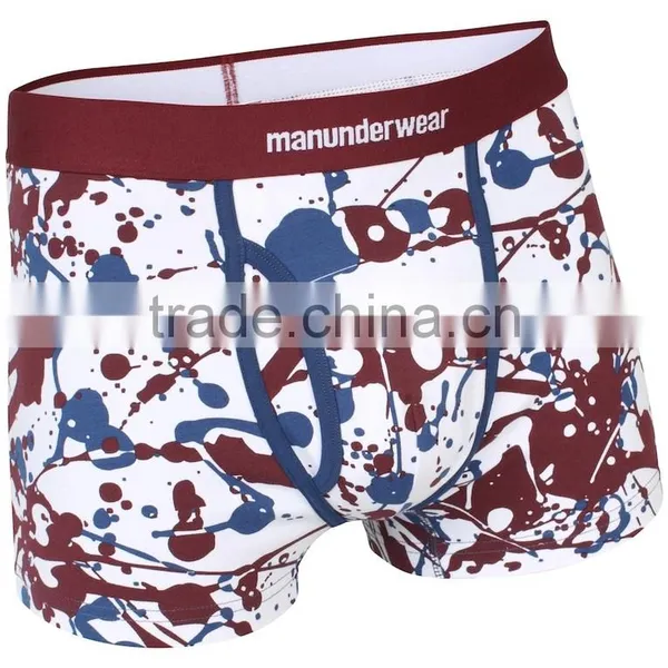 Men Sexy Pop Colorful 3D Print Cotton Boxer Shorts Briefs photo-4