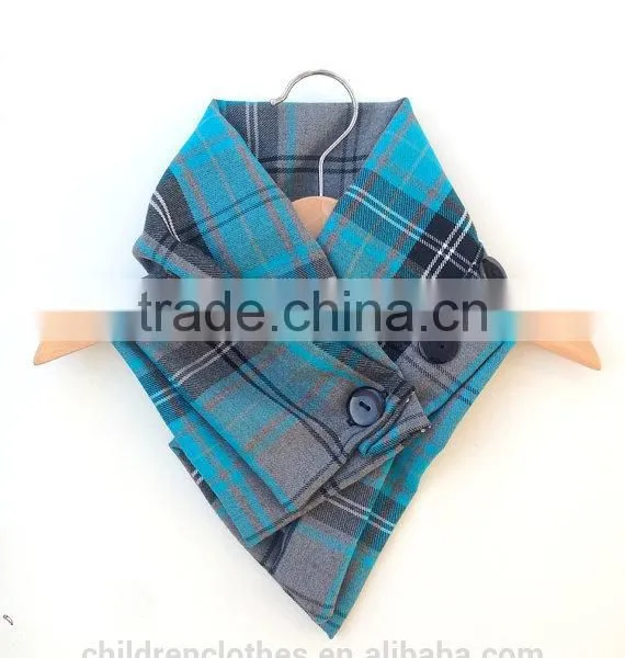 Smart Baby Boy Wear Winter Warmly Cotton Gingham Kids Scarf photo-2
