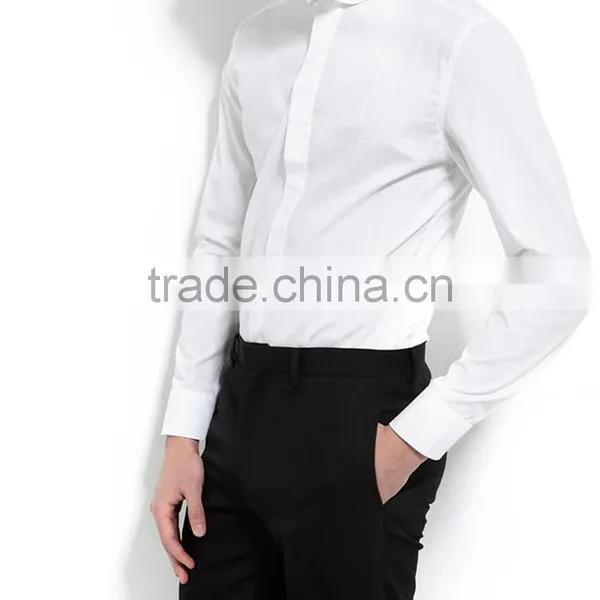 Men Dress Shirts Cotton Fabric Men Fashion Shirt photo-3