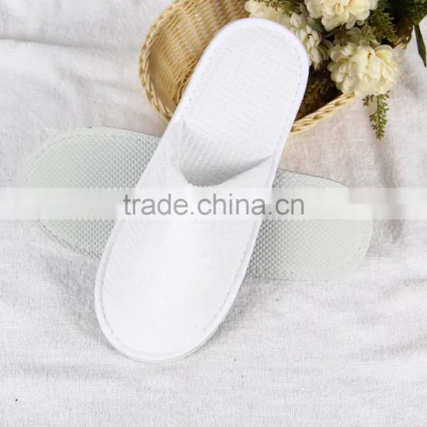 2017 New Design White Hotel Spa Waffle Slippers photo-2