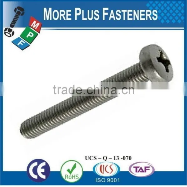 Made in Taiwan DIN 7985 Machine Screw ISO 7045 Crossed Recessed Pan Head Zinc Plated photo-6