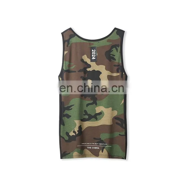 Latest Price Custom Camouflage Basketball Singlet Sport Sleeveless For Man photo-2