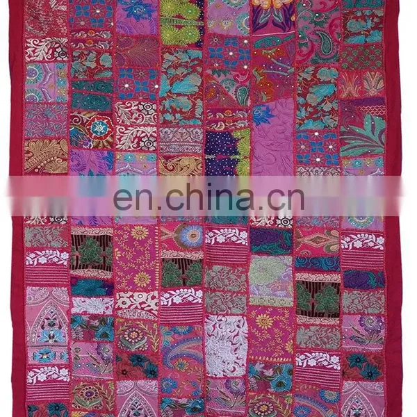 Indian Hand Embroidered Ethnic Decorative Wall Decor Tapestry photo-2