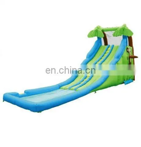 Jungle Inflatable Slide With Pool ,monkey Inflatable Water Slide