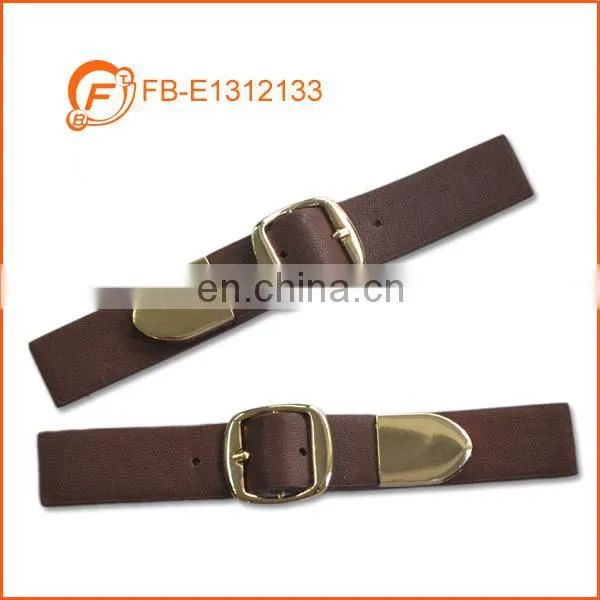 Tan Color Belt Style Leather Clothing Toggle for Men