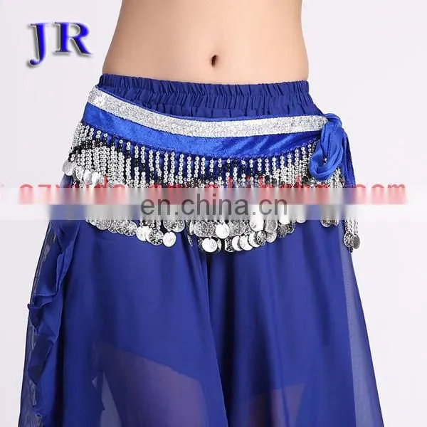 Arabic Silver Coins Velvet Professional Belly Dance Coin Belt Y-2031# photo-2