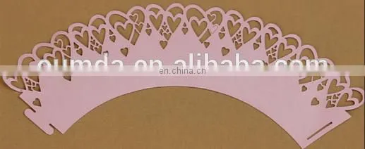 Paper Cupcake Wrappers Laser Cut Cake Decorative Wrappers photo-4